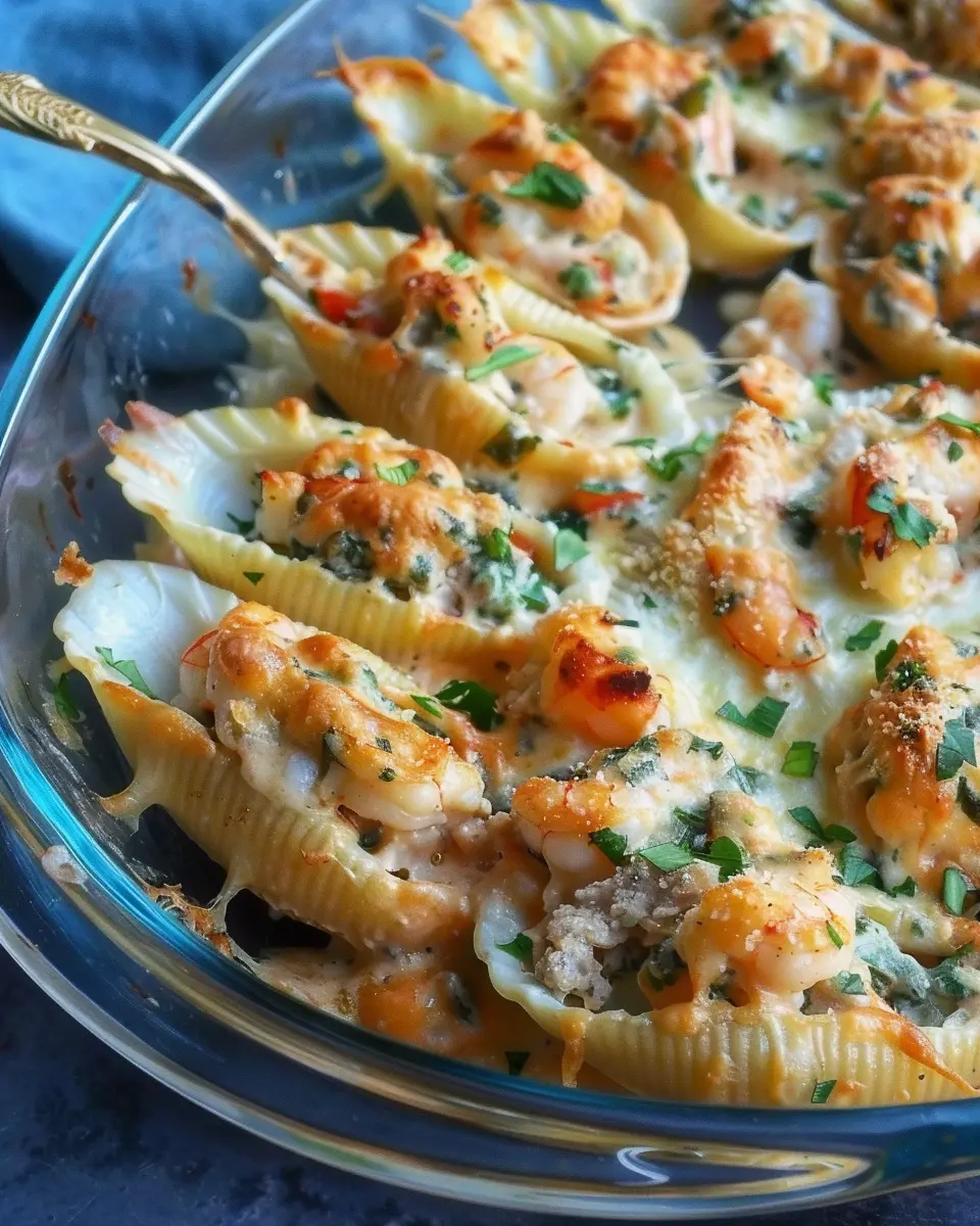 Seafood Stuffed Shells with Shrimp and Crab: Easy Family Dinner Recipe