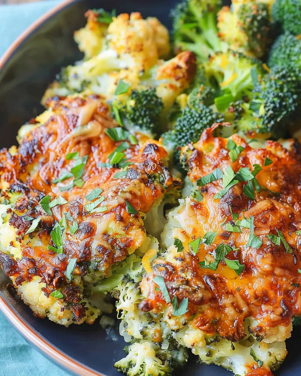 Loaded Cauliflower Broccoli Casserole: A Healthy Indulgence with Turkey Bacon