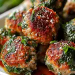 Spinach Garlic Meatballs Recipe