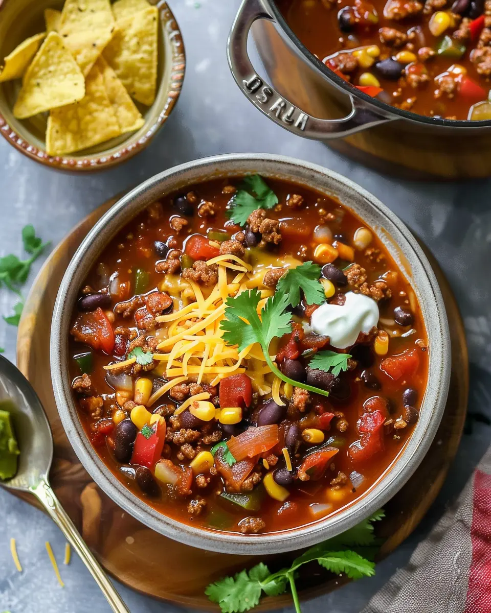 Taco Soup Recipe: Easy Comfort in Every Delicious Bowl