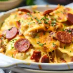 Crock Pot Pierogi Casserole with Kielbasa