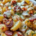 Cheesy Ranch Potatoes and Smoked Sausage