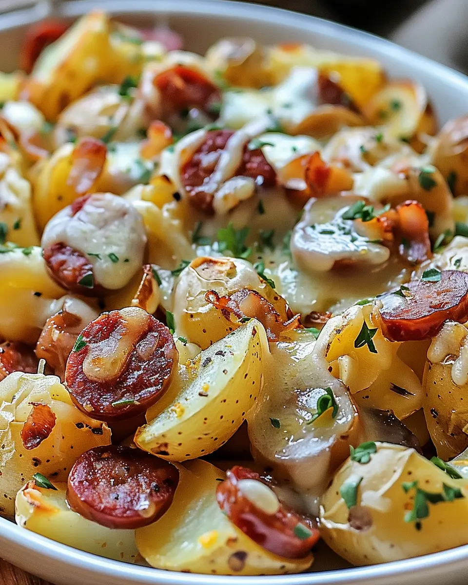 Cheesy Ranch Potatoes and Smoked Sausage: Easy Comfort Food Delight