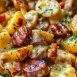 Cheesy Ranch Potatoes and Smoked Sausage