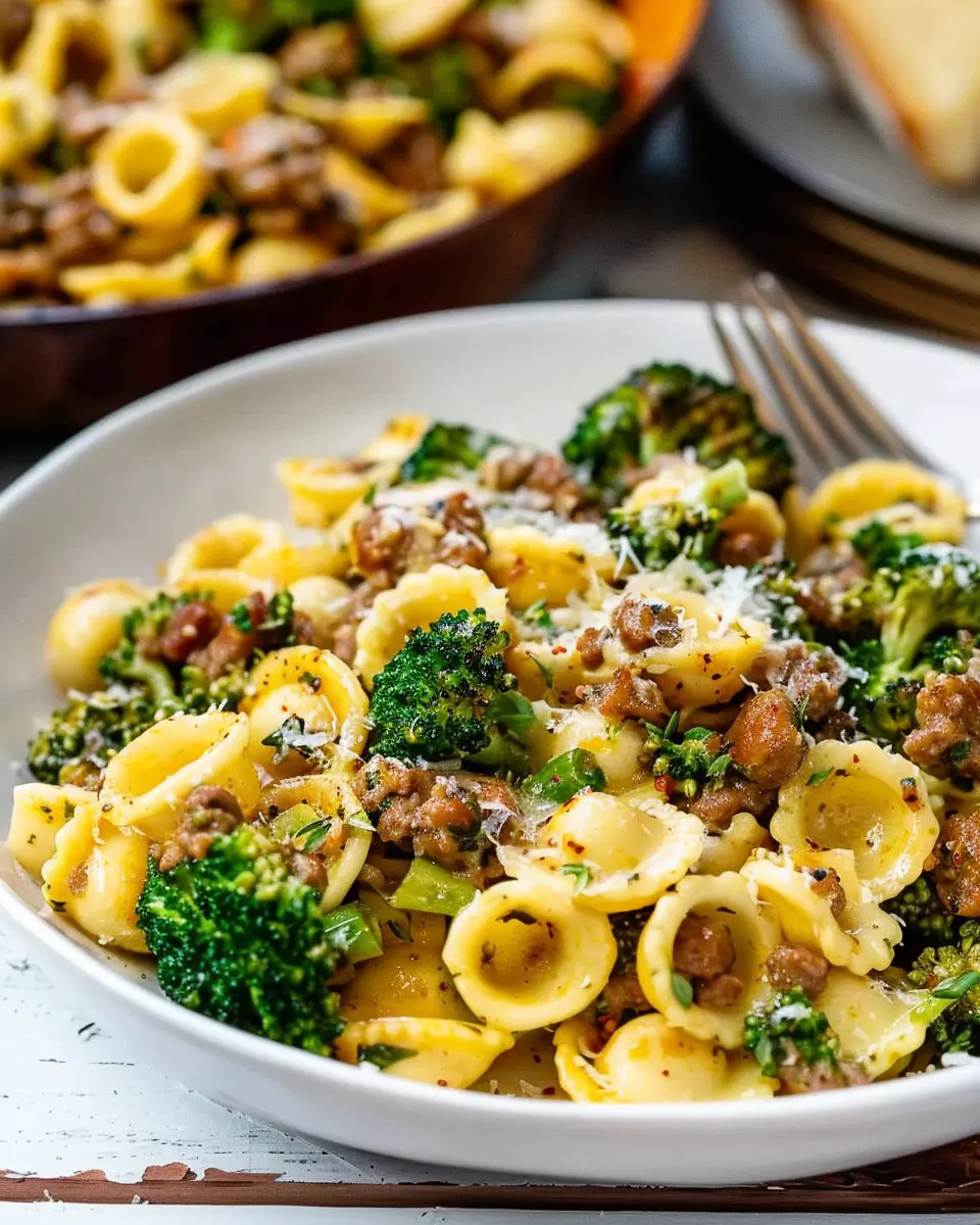 Orecchiette with Sausage and Broccoli: Easy Family Comfort Food