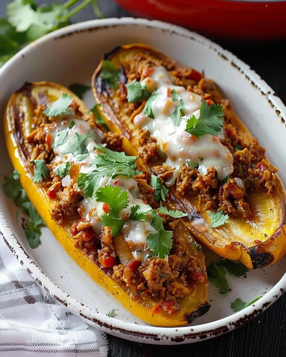 Turkey Picadillo Stuffed Sweet Plantains: A Wholesome Delight