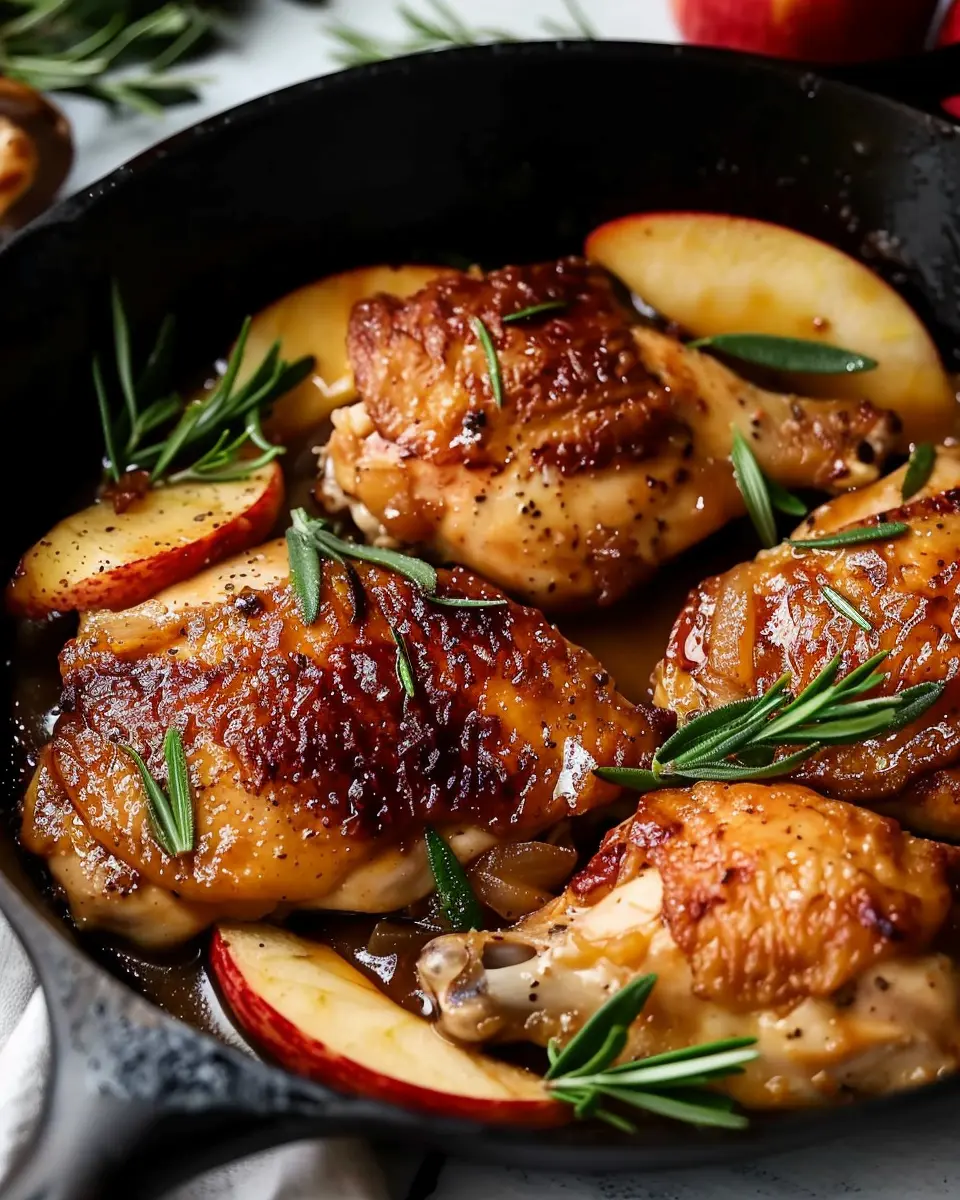 Skillet Apple Cider Chicken with Turkey Bacon: Easy &amp; Delicious