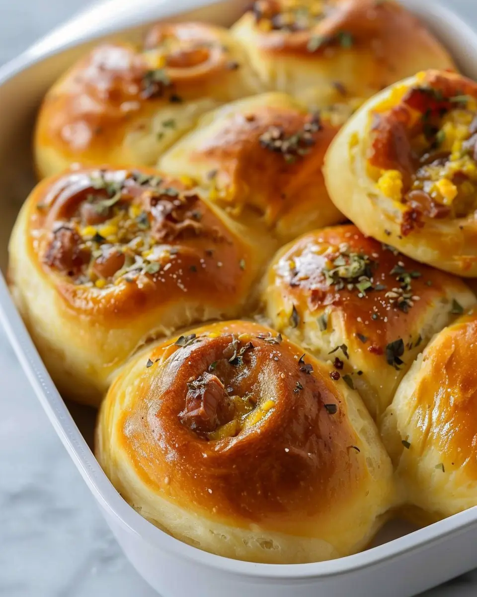 Breakfast Rolls: Indulgent Turkey Bacon &amp; Chicken Ham Delights