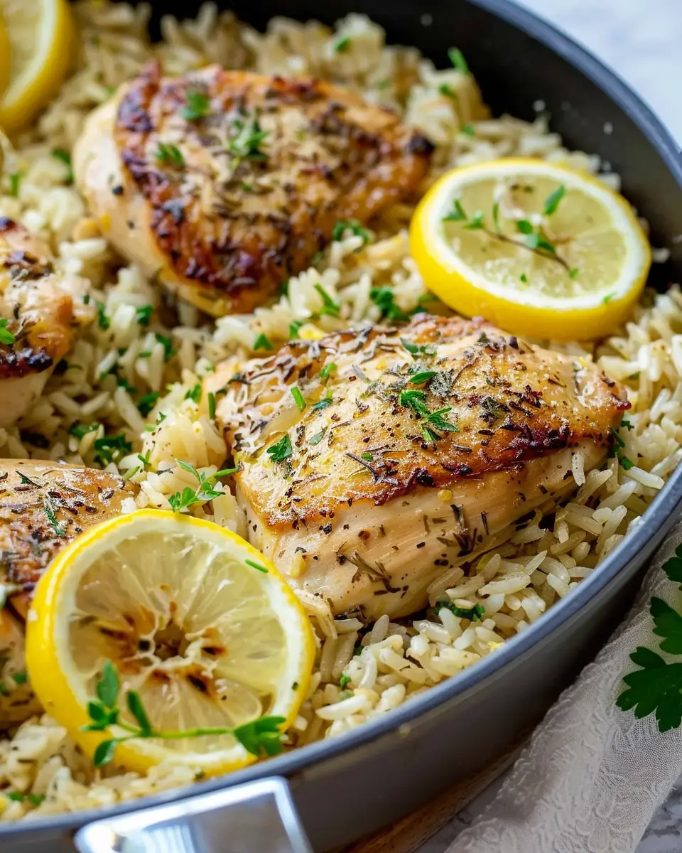 One-Pan Lemon Herb Chicken Rice for Easy Weeknight Dinners