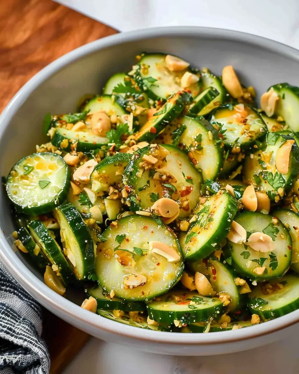 Spicy Peanut Cucumber Salad: A Refreshing, Easy Side Delight