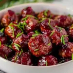 Quick Christmas Cranberry Meatballs