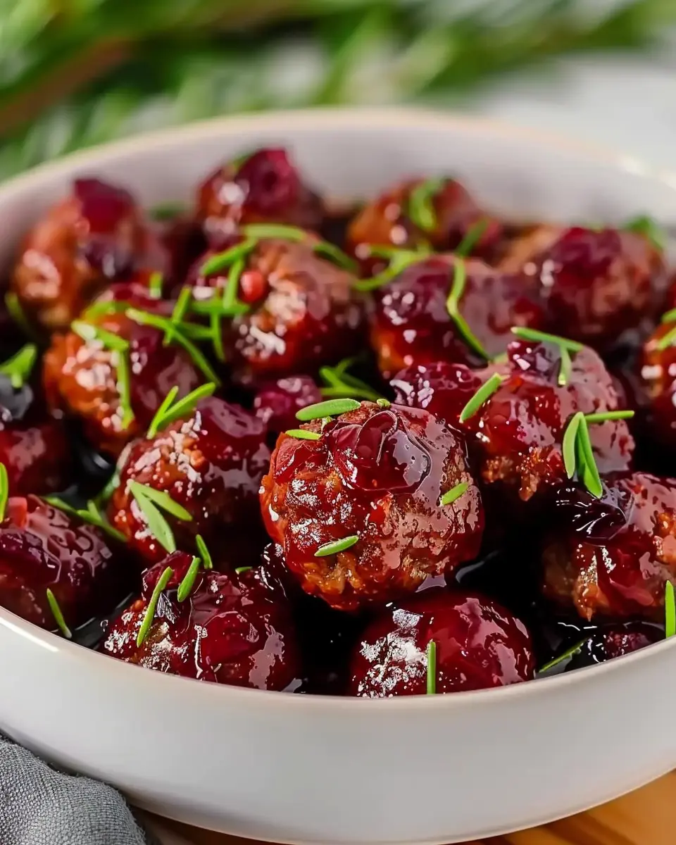 Quick Christmas Cranberry Meatballs: Easy Turkey Bacon Delight