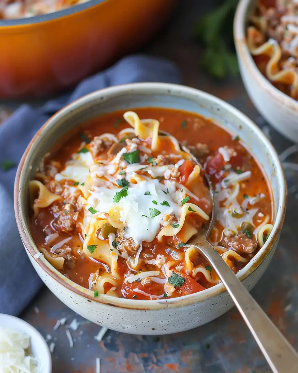 Best Lasagna Soup Recipe: Hearty &amp; Comforting for Cozy Nights