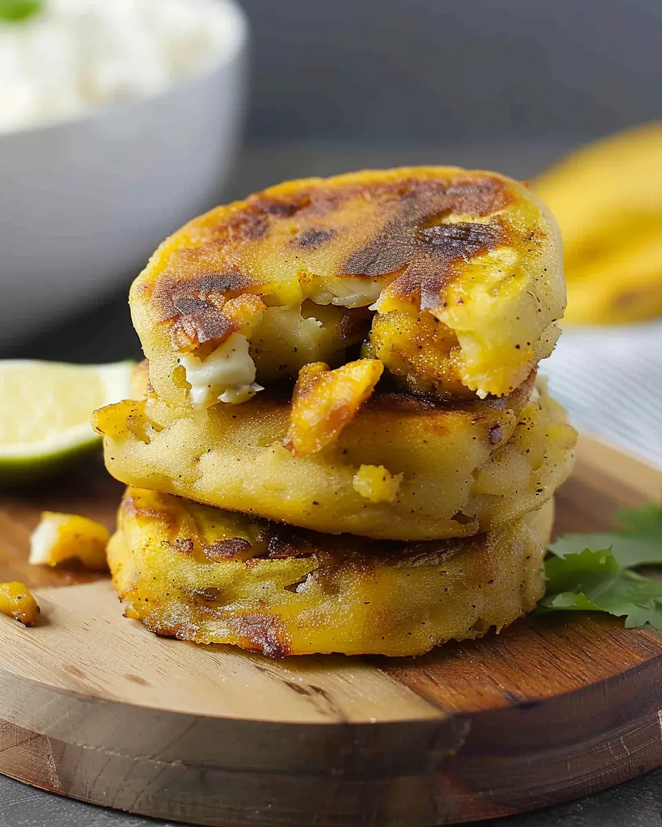 Plantain Arepas: Easy Comfort Food with Turkey Bacon Delight