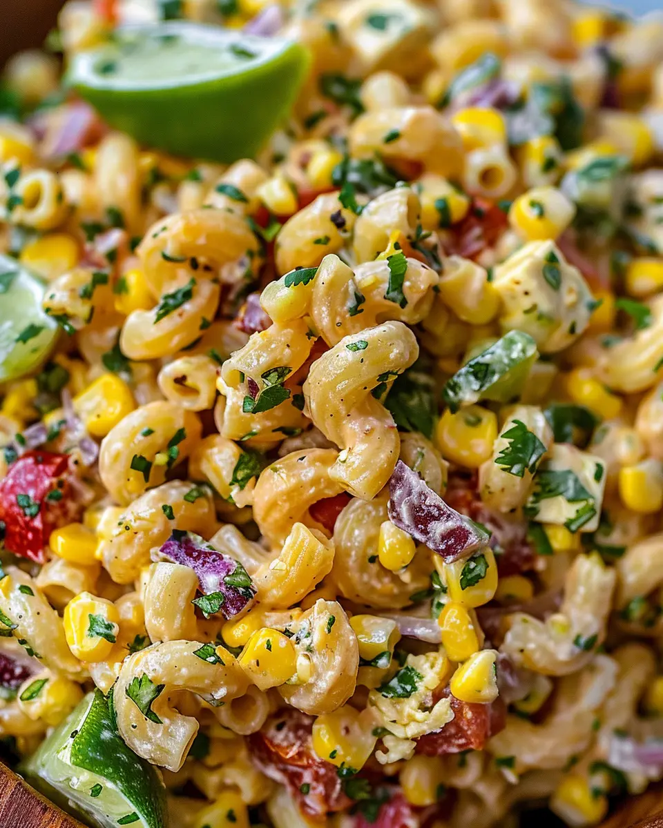 Mexican Street Corn Pasta Salad: Easy &amp; Flavorful Weeknight Delight
