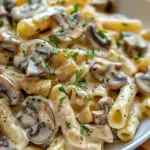 Creamy Tuscan Mushroom Pasta Skillet