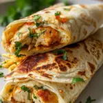 Cheesy Garlic Chicken Wraps
