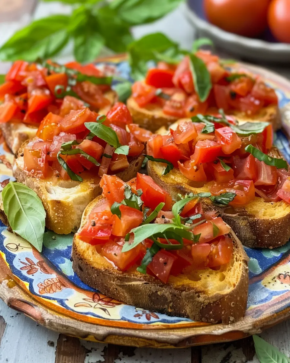 Authentic Bruschetta: Easy Recipe for a Flavorful Homemade Delight