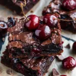 Roasted Chocolate Cherry Brownies