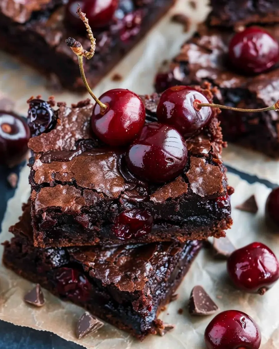 Roasted Chocolate Cherry Brownies: Indulgent Homemade Delight