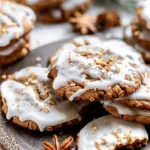 Iced Gingerbread Oatmeal Cookies