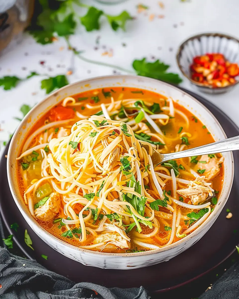 Thai Noodle Soup with Chicken: The Best Cozy Comfort Recipe