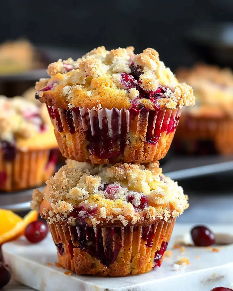 Cranberry Orange Muffins: The Best Recipe with Streusel Topping