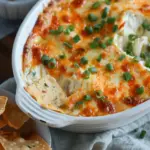 Hot Crab Rangoon Dip with Crispy Wonton Chips