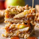 Salted Caramel Apple Crumb Bars