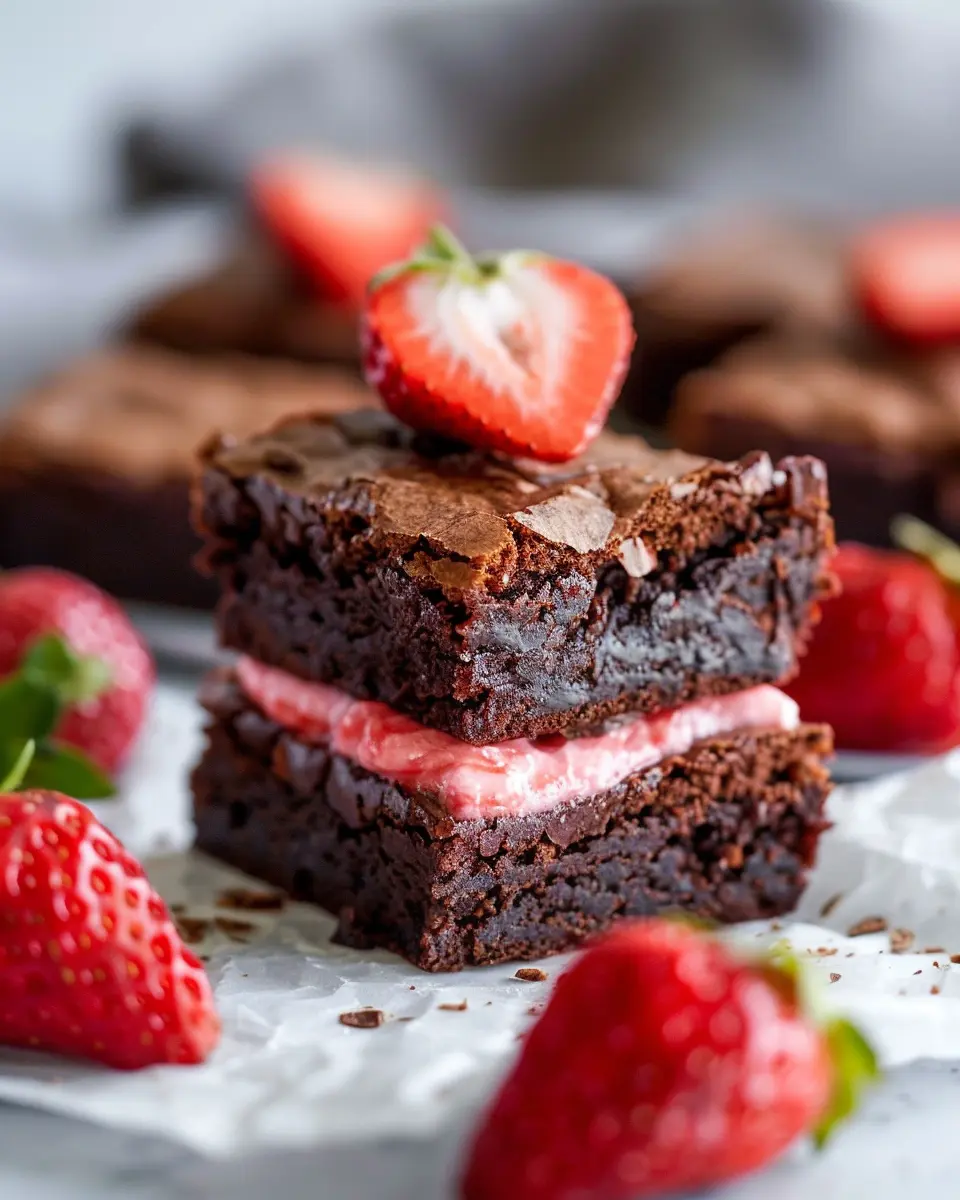 Strawberry Brownies: Indulgent Treat for Your Sweet Tooth