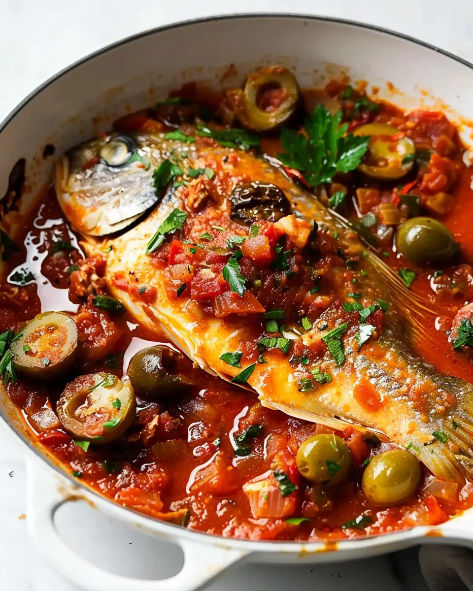 Fish Puttanesca: A Flavorful Twist with Turkey Bacon and Chicken Ham