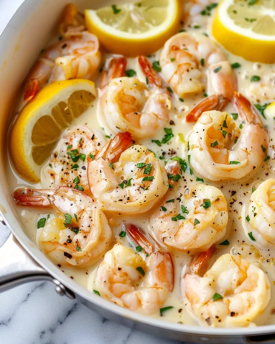 Creamy Lemon Garlic Parmesan Shrimp: A Quick Indulgent Delight