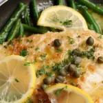 Tilapia in Lemon Caper Sauce