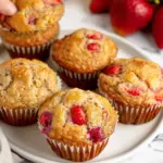 Healthy Strawberry Banana Muffins