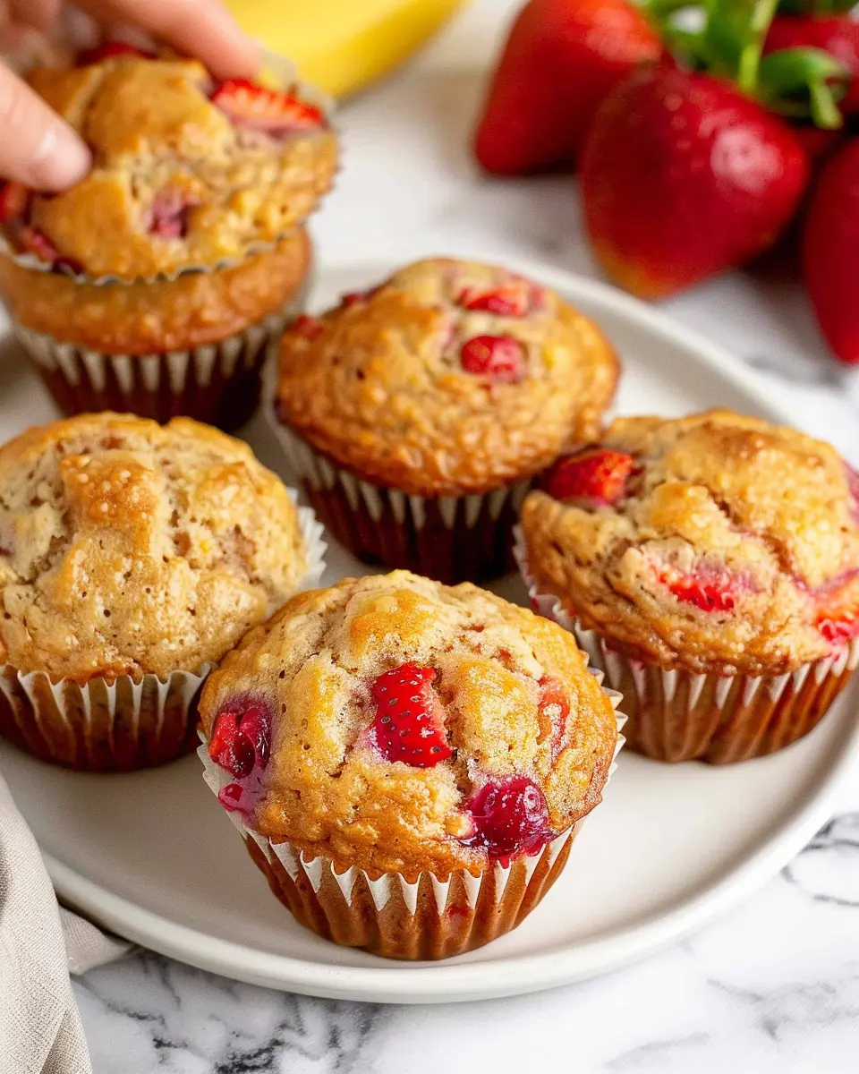 Healthy Strawberry Banana Muffins: The Best Guilt-Free Treat