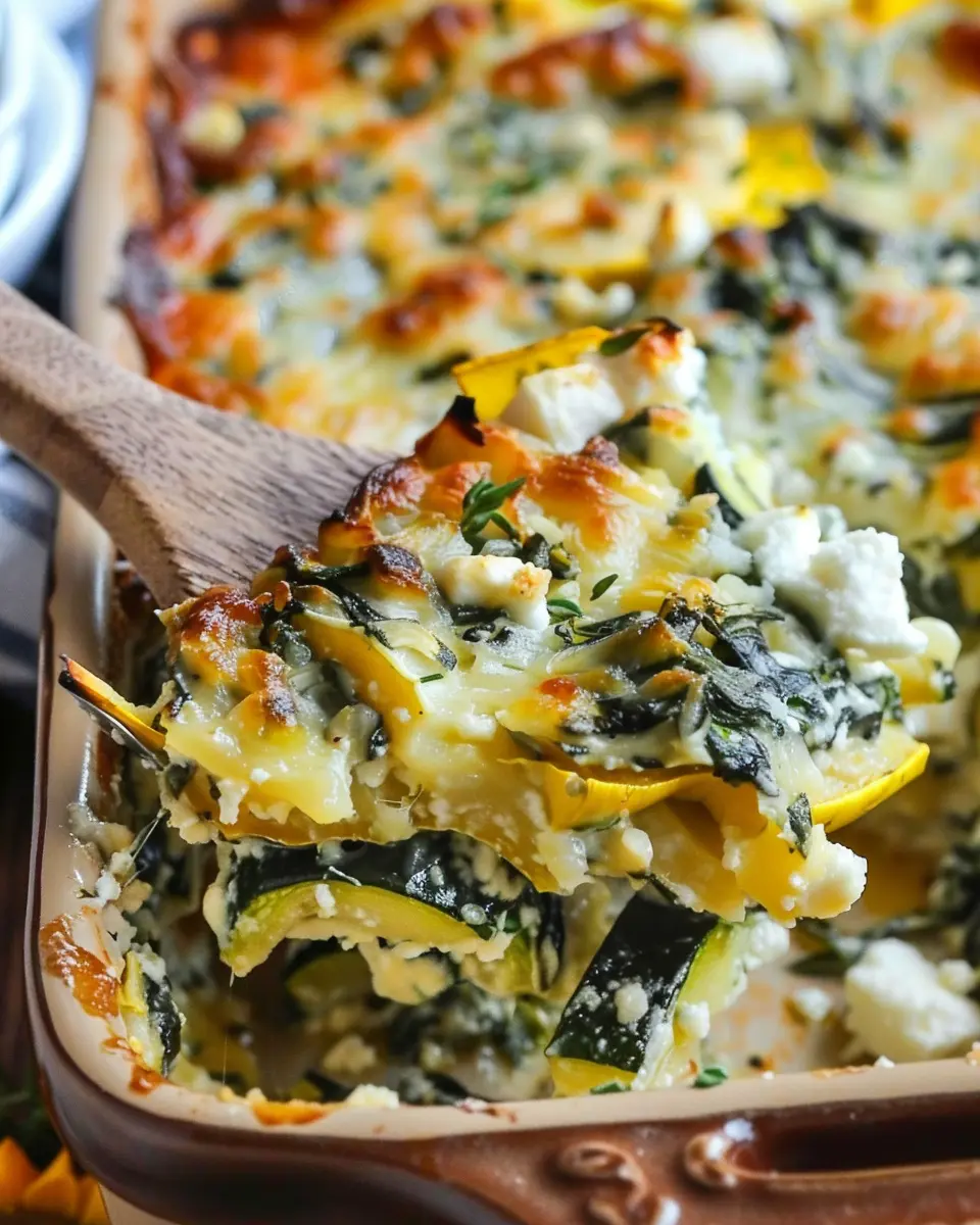 Spinach Zucchini Squash and Feta Casserole: The Ultimate Comfort Dish