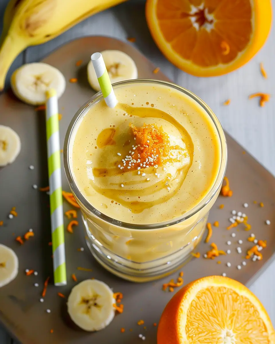 Banana Orange Smoothie: Easy Refreshing Boost for Your Day