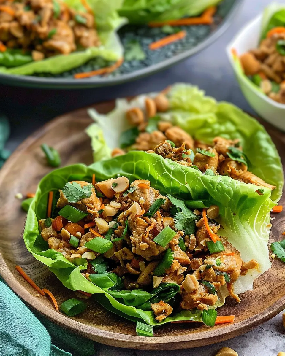 Thai Chicken Lettuce Wraps: Easy, Fresh, and Flavorful Delight